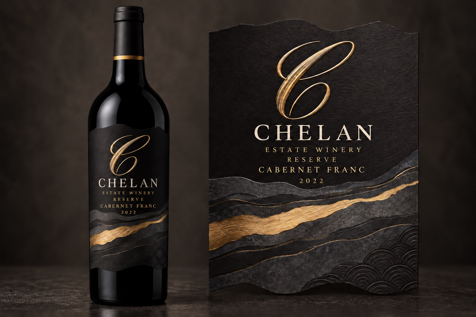 Reserve Cabernet Franc 2022 bottle and label design from the wine catalog