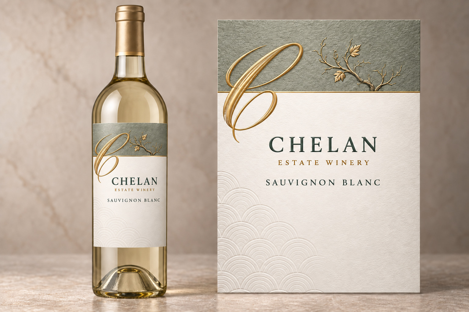Sauvignon Blanc bottle and label design from the wine catalog